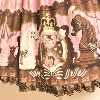 画像1: Angelic Pretty/Chess Chocolate ジャボ付JSK　ピンク
