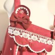 画像7: BABY,THE STARS SHINE BRIGHT/くみゃちゃんのLove Heart Embroidery JSK　I型　エンジ (7)