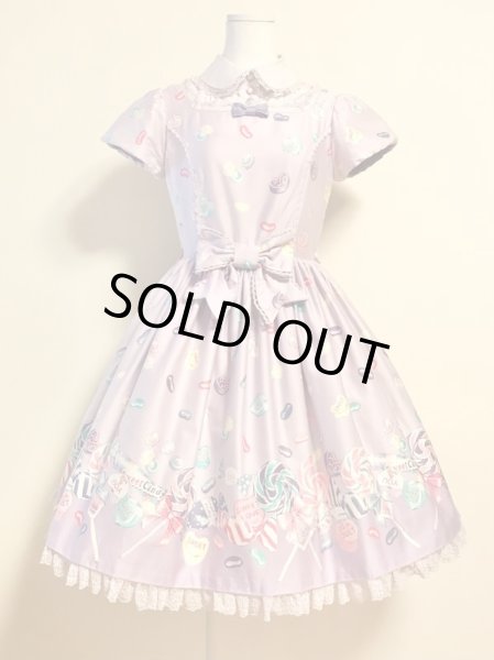 Angelic Pretty/Candy Treatワンピース ラベンダー - Usagiyouhinten