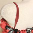 画像10: RoseMarie seoir/frill ribbon camisole onepiece dress red×black ribbon (10)