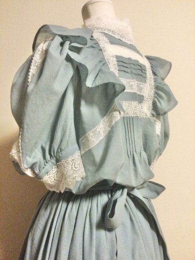 画像2: SERAPHIM/ミランダのドレス（半袖）　ブルー