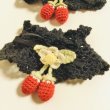 画像3: クリエーターブランド/いちご編みぐるみお袖とめ　黒 (3)