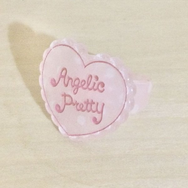 画像1: Angelic Pretty/ドットラブハートリング　ピンク (1)