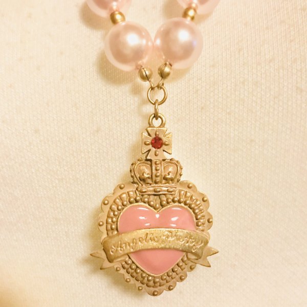 画像1: Angelic Pretty/Noble Collectionネックレス　ピンク (1)