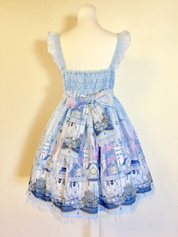 Angelic Pretty/Castle Mirage JSK サックス - Usagiyouhinten・うさぎ洋品店