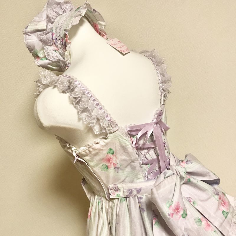 Angelic Pretty/Sugar Pansy ティアードJSK＋ハーフボンネット