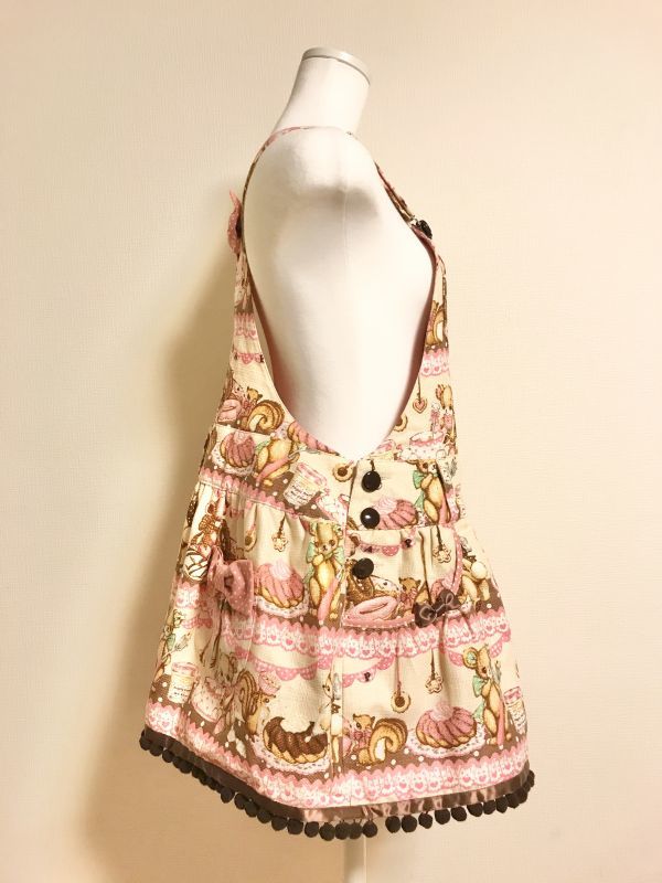 Angelic Pretty/Little Bear's Cafeサロペット アイボリー ...