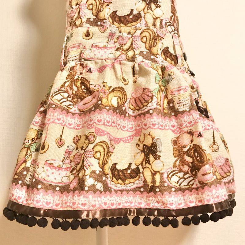 Angelic Pretty/Little Bear's Cafeサロペット アイボリー 