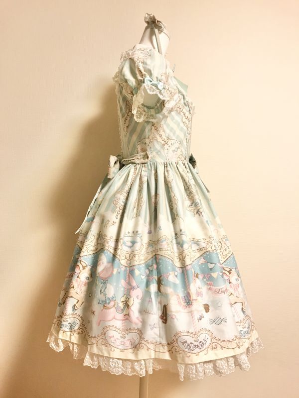 Angelic Pretty/Fantasic Carnival OP+カチューシャ SET ミント