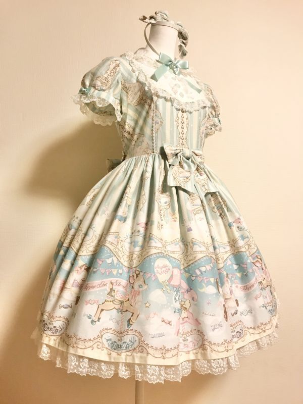 Angelic Pretty/Fantasic Carnival OP+カチューシャ SET ミント