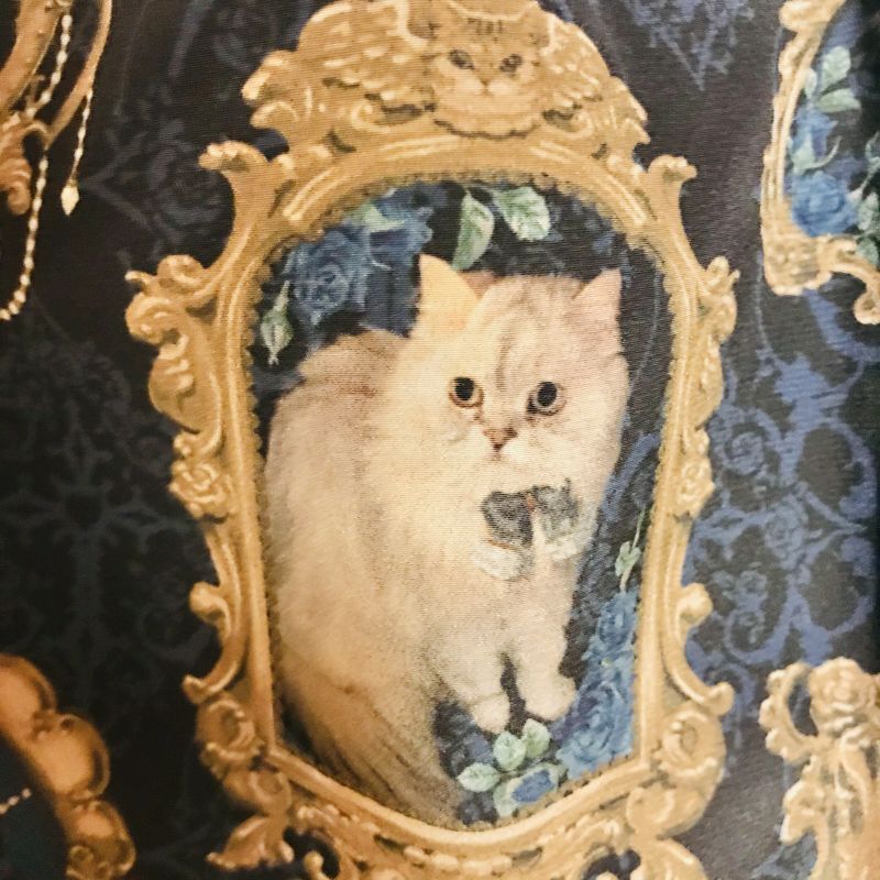 正規品セール アンシャンテリックアンシャンテリー　復刻　猫の王女達の肖像画　ジャンスカ ひざ丈ワンピース