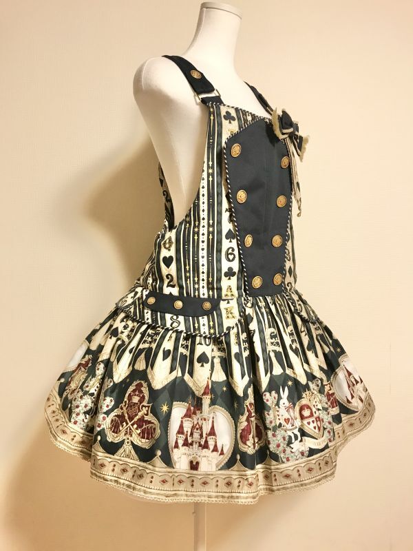 Angelic Pretty/Wonder Queenサロペット グリーン - Usagiyouhinten