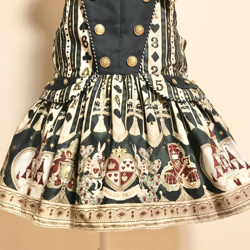 Angelic Pretty/Wonder Queenサロペット グリーン - Usagiyouhinten