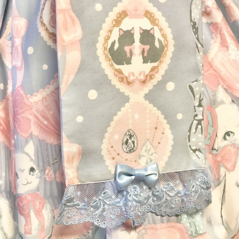 Angelic Pretty/Dolly Cat JSK サックス - Usagiyouhinten・うさぎ洋品店