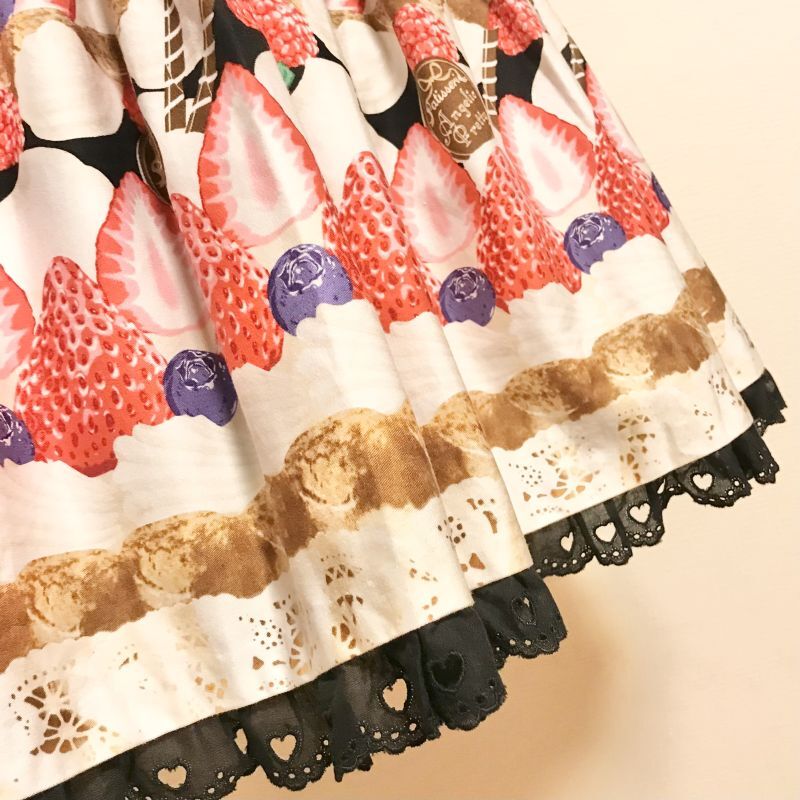 Angelic Pretty/トリプルタルトティアードJSK クロ - Usagiyouhinten