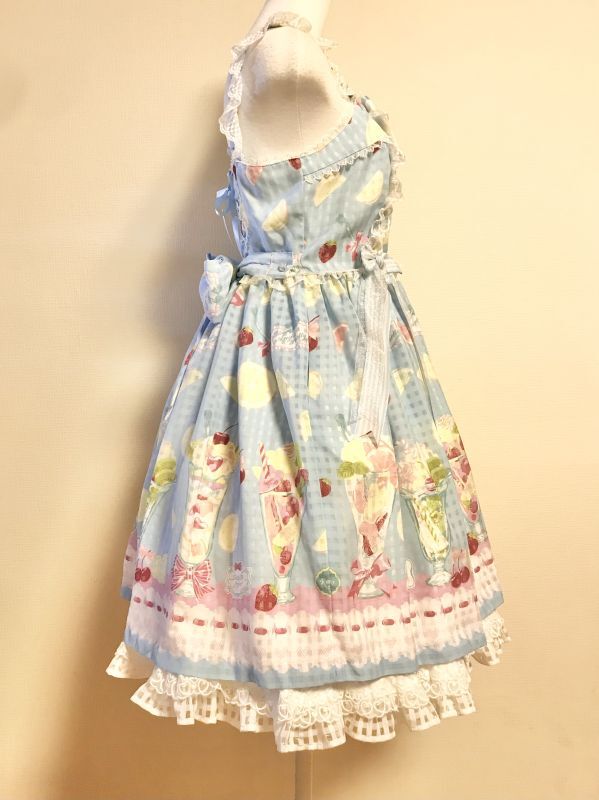 ひざ丈ワンピースAngelic Pretty ドリームドロップJSK サックス　新品