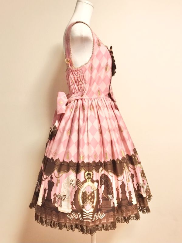 Angelic Pretty チェスチョコレート ピンクOP、KC | hartwellspremium.com