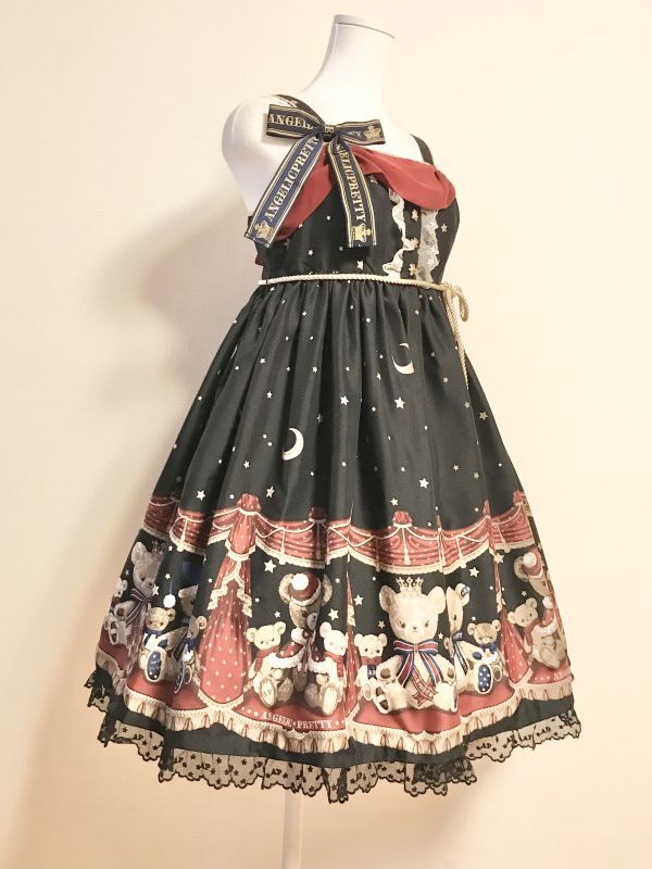 Angelic Pretty/Dream Bear JSK クロ - Usagiyouhinten・うさぎ洋品店