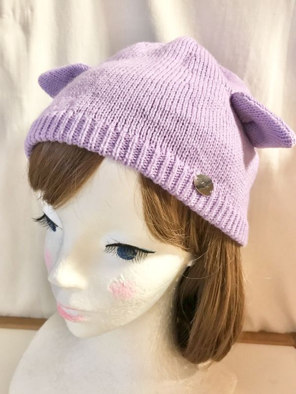 ☆SALE☆MILK/cat ニット帽 ラベンダー【1500円→880円