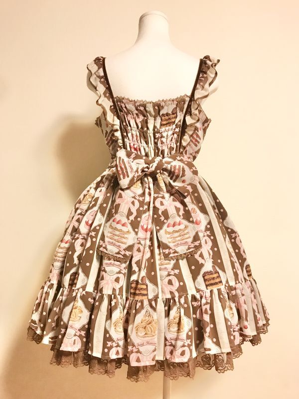 Angelic Pretty/Petit PatisserieティアードJSK ブラウン