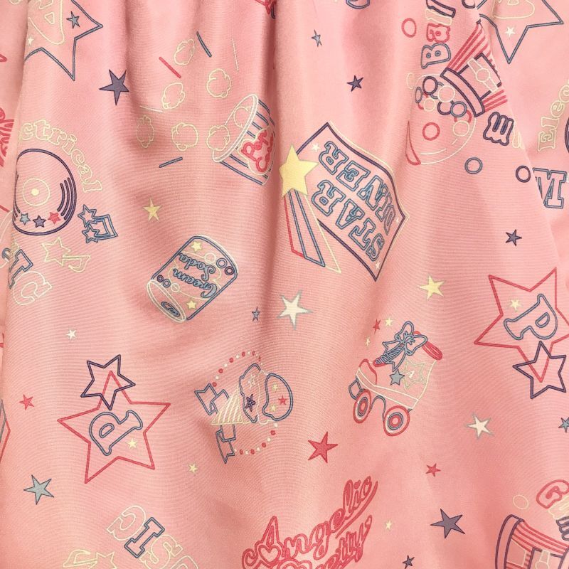期間限定特売 Angelic Pretty Neon Star Diner スカート ピンク - スカート