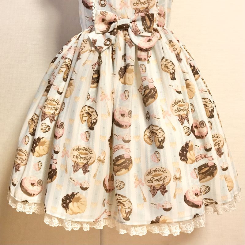 ひざ丈ワンピースAngelic Pretty ドリームドロップJSK サックス　新品