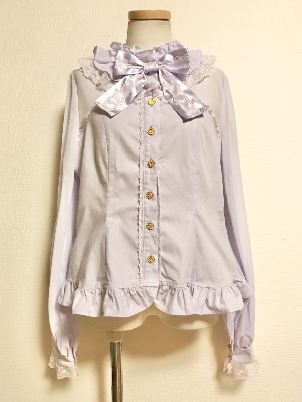 Angelic Pretty/エレガントビスチェ風ブラウス ラベンダー 