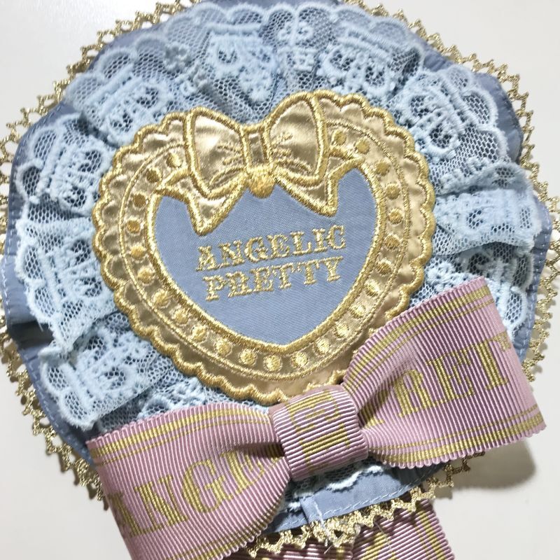 Angelic Pretty/Dollsロゴロゼッタブローチ サックス - Usagiyouhinten 