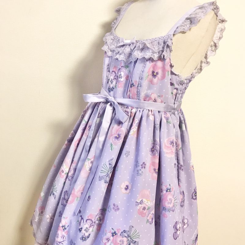 Angelic Pretty/Sweetie Violet JSK ＋ リボンクリップ ラベンダー