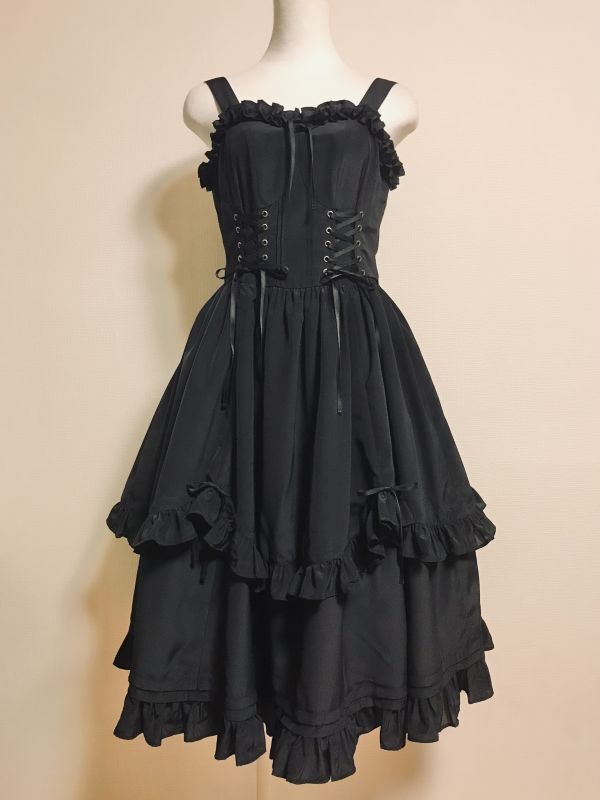 Victorian maiden/BURLESQUE DOLL ビスチェドレス ブラック Usagiyouhinten・うさぎ洋品店