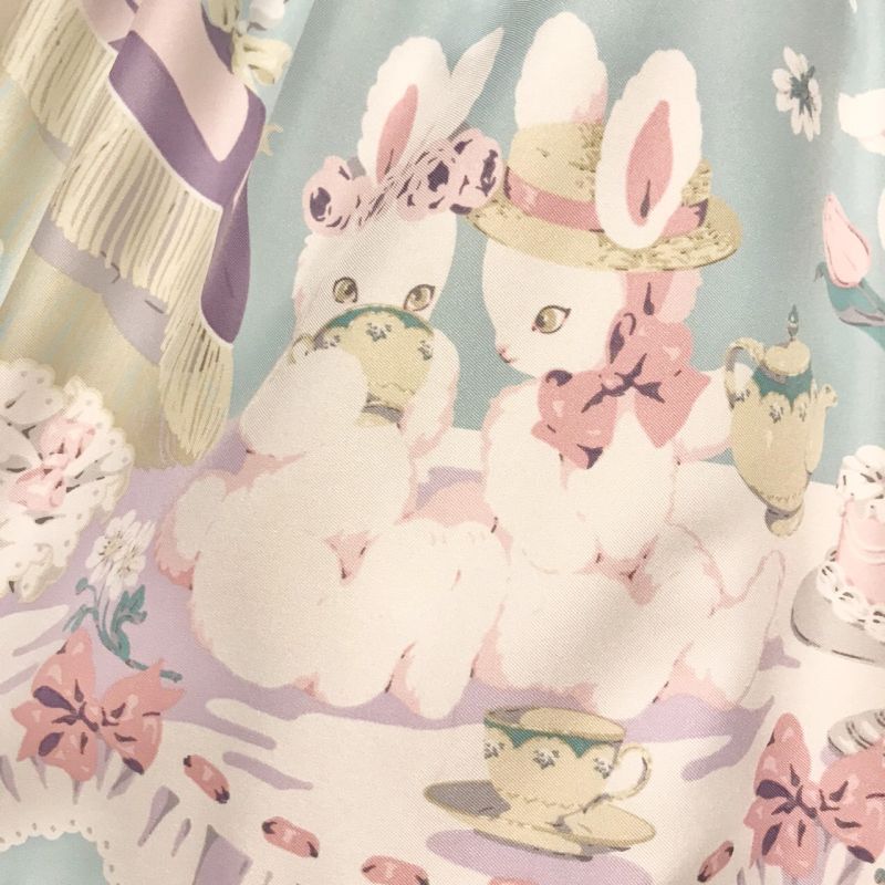 Angelic Pretty/うさぎのPicnic partyワンピース＋カチューシャ ...