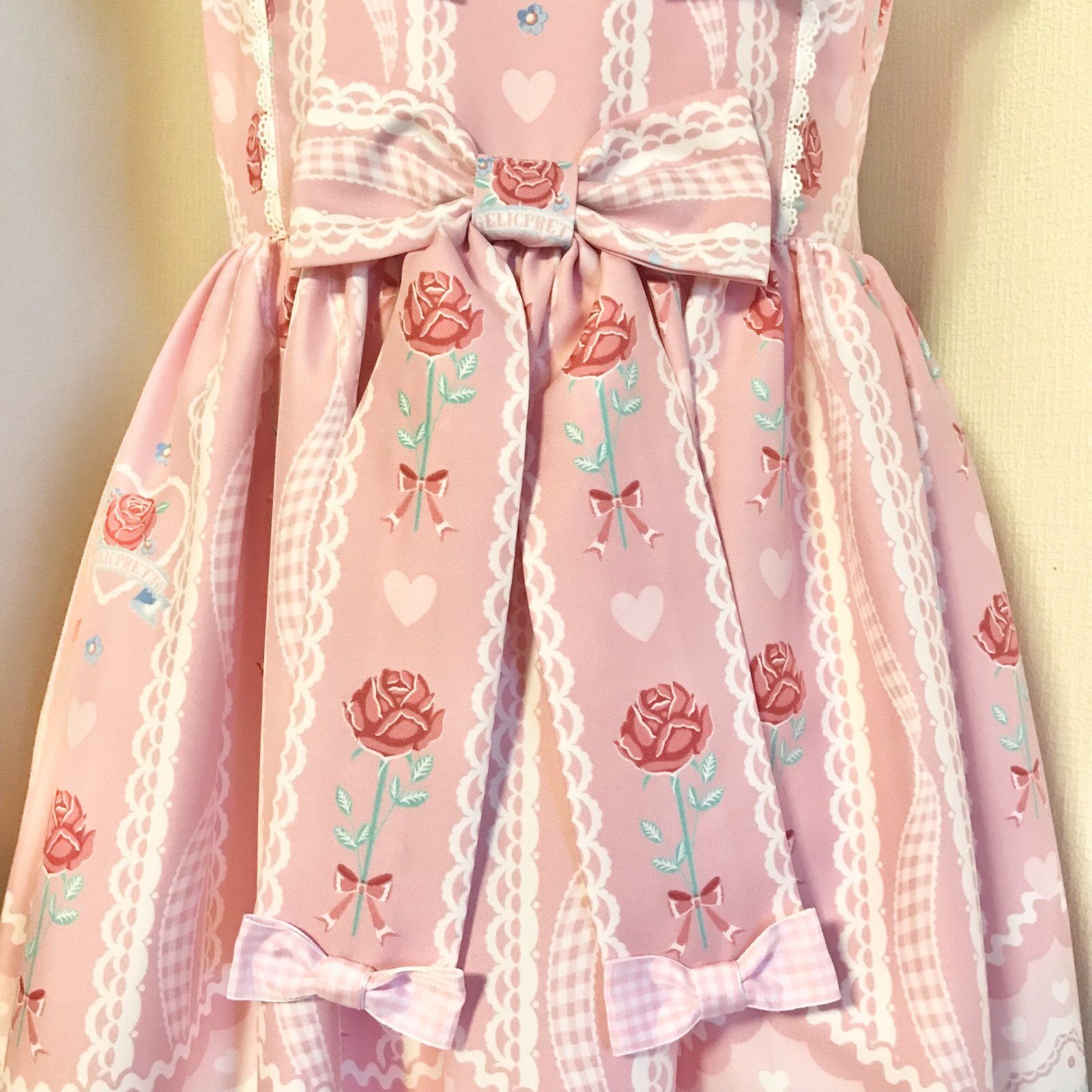 Angelic Pretty Be My Valentine ジャンパースカート Be My Valentineジャンパースカート（Angelic Pretty/Be My